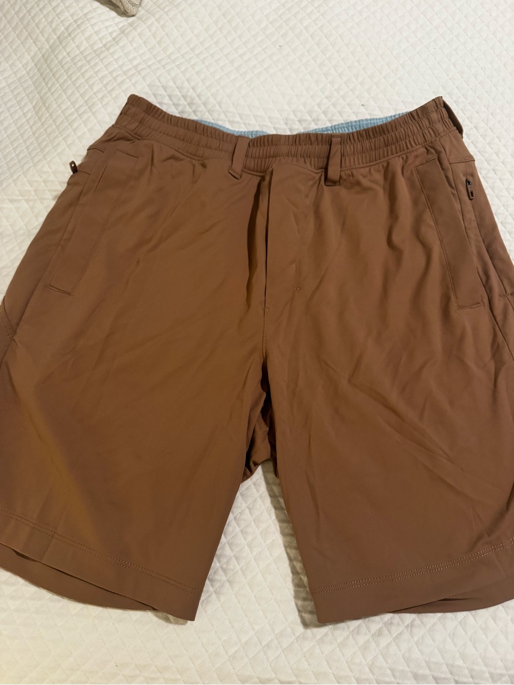 Two Pairs Birddogs Men's Brown and Cranberry Hybrid Performance Shorts